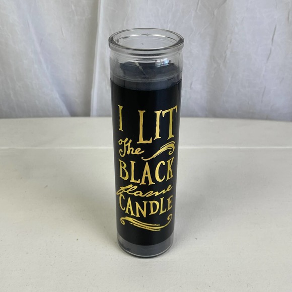 Spirit Other - 🏚️ NWOT Spirit Halloween I Lit the Black Flame Candle Hocus Pocus Clear Glass